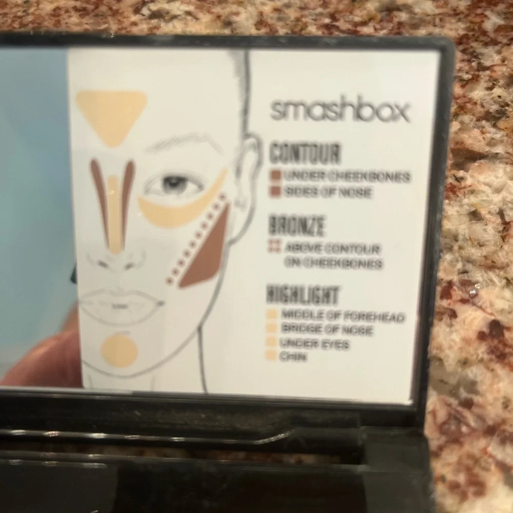 Smashbox step-by-step contour palette